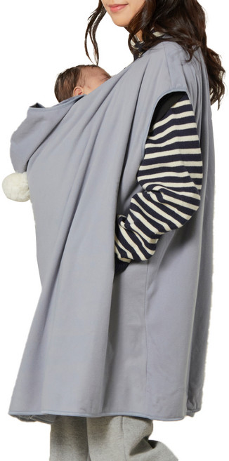 코니 아기띠 워머 베이직 조끼타입, 스카이블루