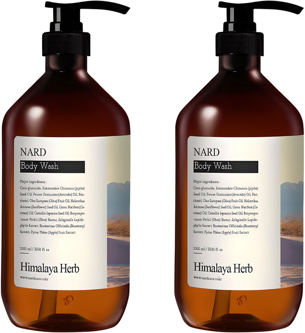 나드 리프레쉬 퍼퓸드 바디워시 프레쉬라벤더향, 1L, 2개