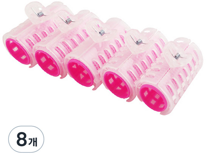 세븐스타 집게헤어컬 5p, 화이트, 8개