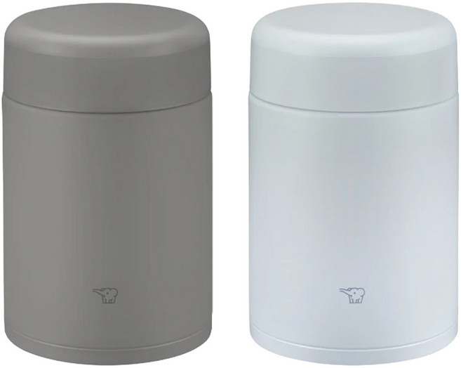 ZOJIRUSHI 象印 不鏽鋼燜燒杯, 原野灰 + 冰霧灰, 520ml, 2個