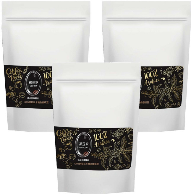 LODOJA 裸豆家 微微特南果咖啡豆 半磅, 3個, 全豆咖啡（未研磨）, 227g