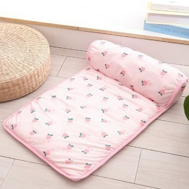 파스텔펫 프루츠 패턴 폭신 반려견 쿨매트, 핑크, 1개