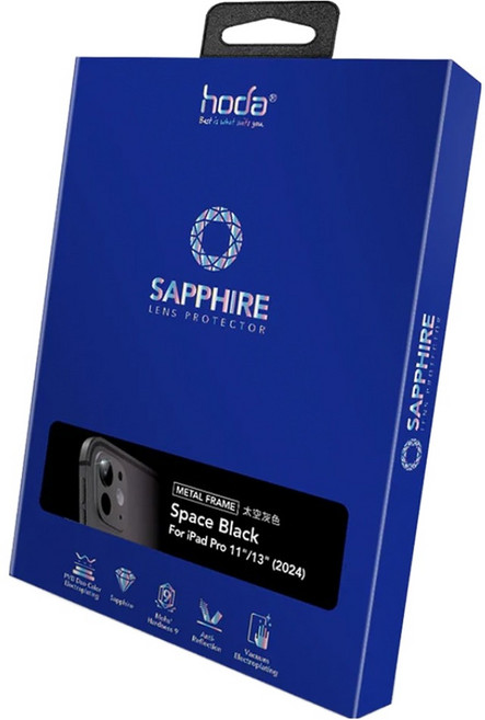 HODA 好貼 藍寶石鏡頭保護貼 太空灰色, 1個