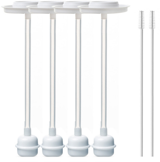 하이비 더블하트 전용 추달린 스트로우 2p, 2세트, 추달린 스트로우 2P + 세척솔