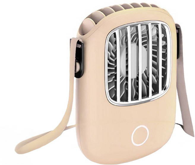 HONG JIN 宏晉 復古掛脖風扇, FN-82, 奶茶色