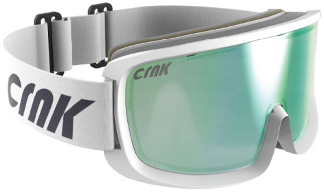 크랭크 OPTIC STARK 스키 스노우 고글, BRIGHT WHITE, 1개