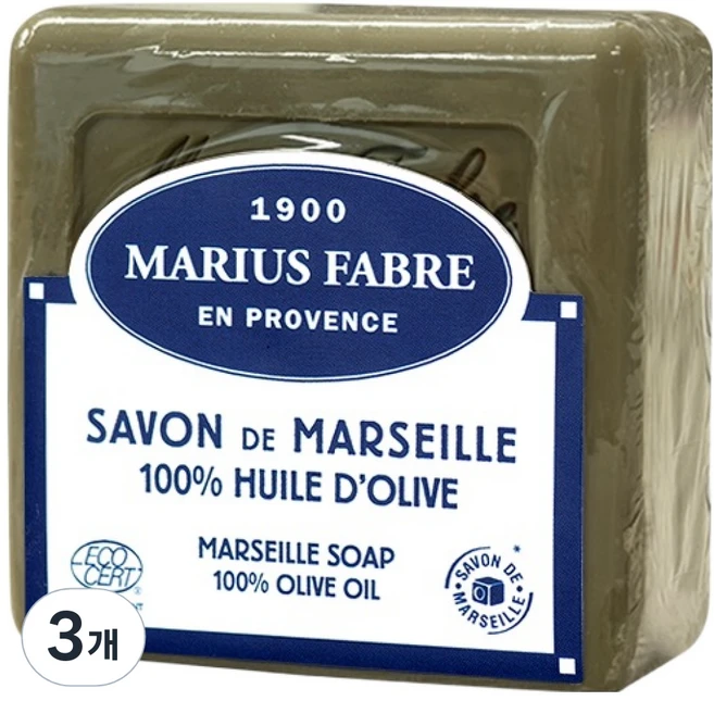 마리우스파브르 마르세유 올리브 오일 클래식솝, 150g, 3개 - 쿠팡