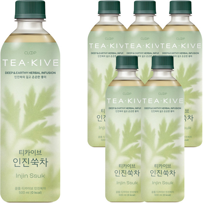 클룹 티카이브 인진쑥차, 6개, 500ml