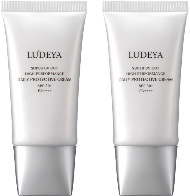 LUDEYA 露緹雅 極光綻白高效防曬乳 SPF50+PA++++, 2條, 45ml