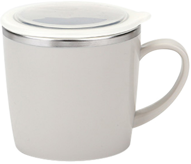 데일리라이크 봉봉 스텐 머그컵, 오트, 1개, 250ml