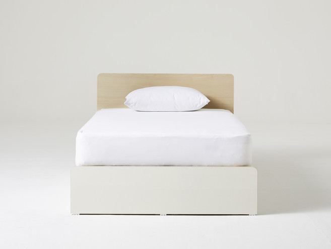 한샘 아임빅 수납침대 일반헤드형 프레임 단품, 오크(헤드) + 화이트(하부)