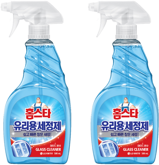 홈스타 유리용 세정제, 500ml, 2개