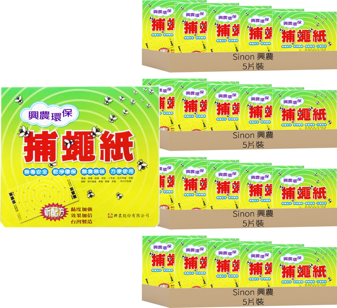 興農 環保捕蠅紙, 300g, 4組