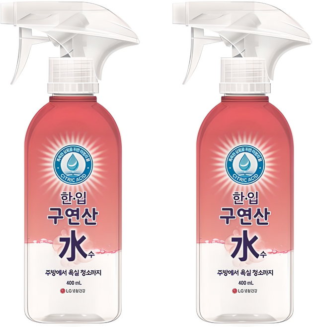 한입 구연산수 분무기형, 400ml, 2개