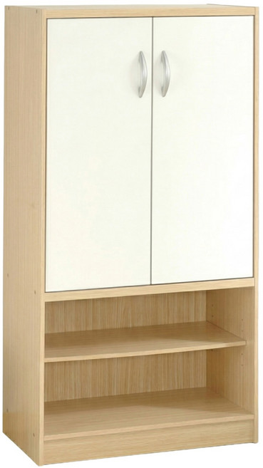 HOPMA 合馬家具 雙門六格鞋櫃 台灣製造 玄關收納櫃 置物鞋架 C-120DML-R4, 白橡配白