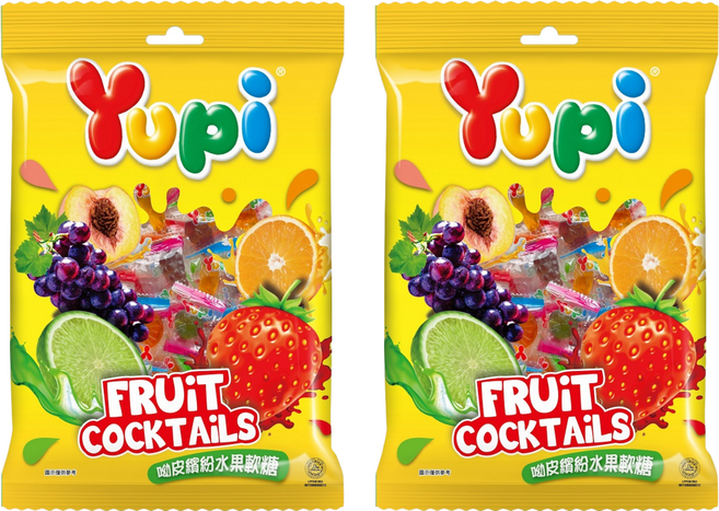 Yupi 繽紛水果軟糖 25入, 250g, 2袋