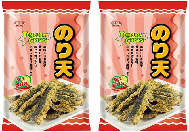 稑珍 天婦羅海苔 泰式酸辣味, 35g, 2包