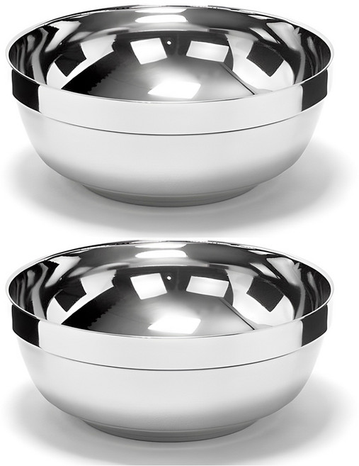 네오트리 이중진공 스텐304 냉면기 20cm, 실버, 2개