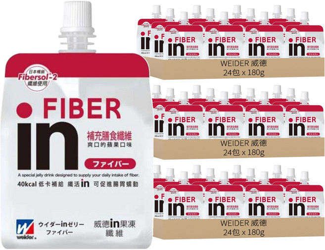 WEIDER 威德 in果凍 纖維, 180g, 72包