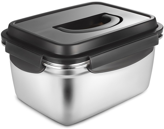 까사베니 연마제 없는 스테인레스 김치통, 2.8L, 1개