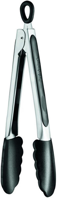 쿠진아트 9인치 실리콘 집게 CTG-00-9STNKR, 블랙, 1개