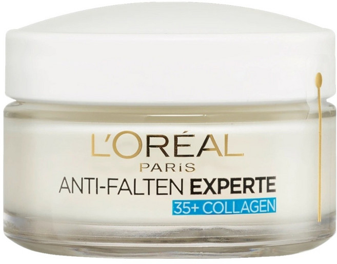 L'OREAL PARiS 巴黎萊雅 35+ 膠原蛋白面霜 50ml 富含膠原蛋白 滋潤緊緻肌膚 適用於頸部、臉部, 1罐