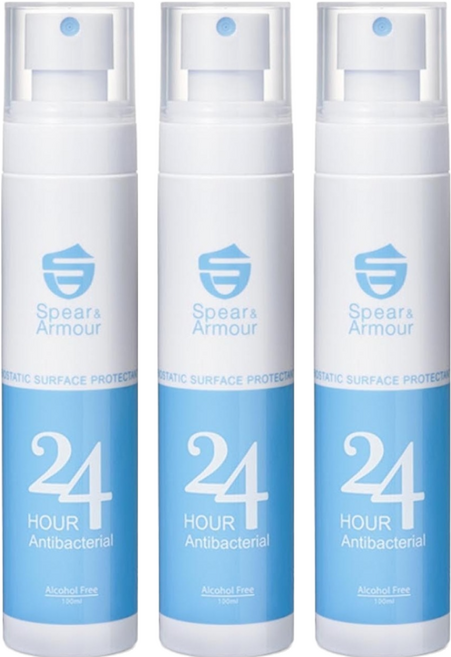 Spear&Armour 24小時表面長效防護噴劑 無酒精, 100ml, 3瓶