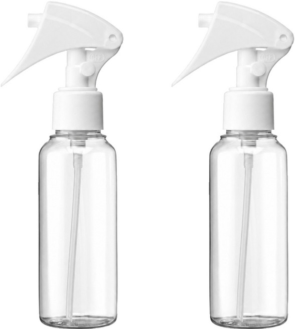 MEKO 圓形噴槍瓶 100ml, 透明, 2個