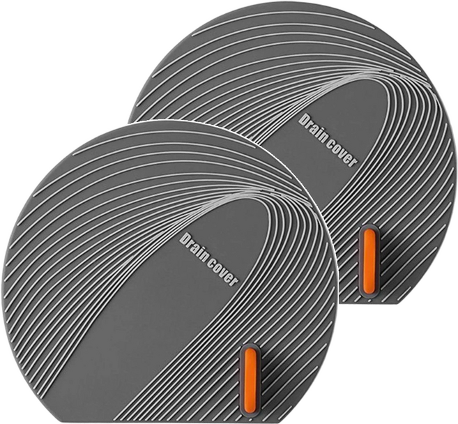 防臭地漏蓋 深灰 2個, 1組