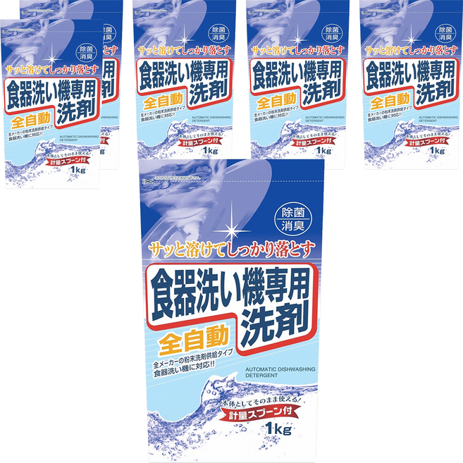 Rocket Soap 火箭石鹼 洗碗機專用碗盤清潔劑, 1kg, 6包