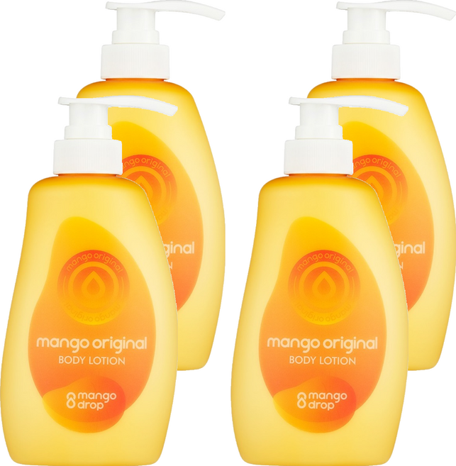 망고드랍 망고오리지널 바디로션, 500ml, 4개