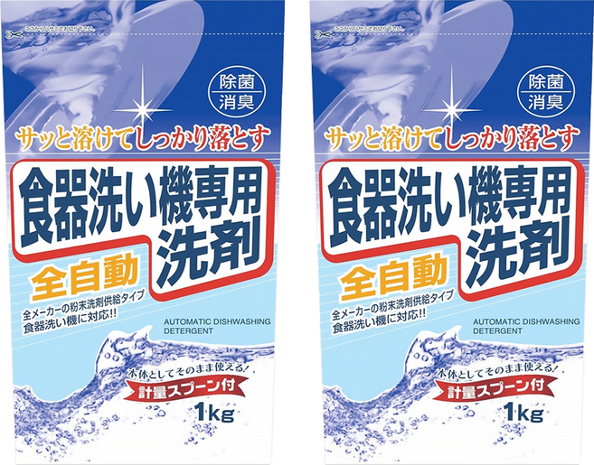 Rocket Soap 火箭石鹼 洗碗機專用碗盤清潔劑, 1kg, 2包