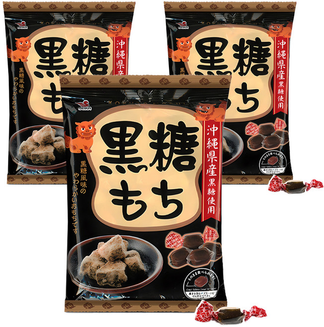 세이카 찹쌀 흑당모찌, 117g, 3개