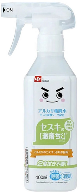 LEC 激落君倍半碳酸鹼性電解水家用清潔劑, 400ml, 1瓶