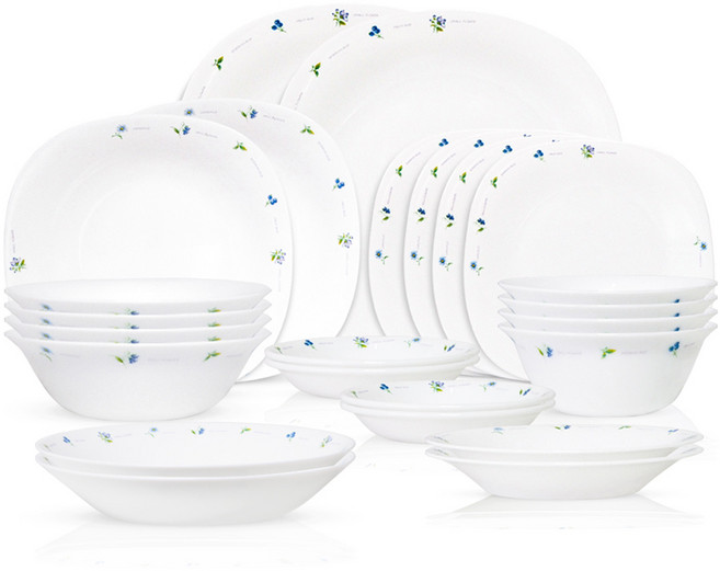 바칠레 다온 4인 식기 홈세트 24p, 혼합색상, 식기 24p, 1세트