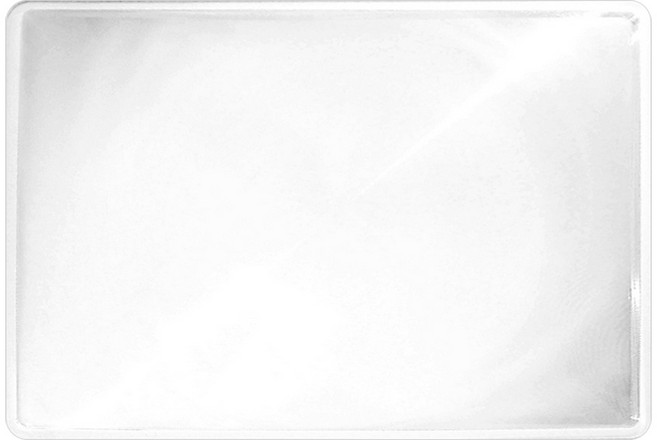 CARSON 卡薾紳 Page 硬式書頁放大鏡 2倍放大 輕薄好攜帶, 1個, Clear