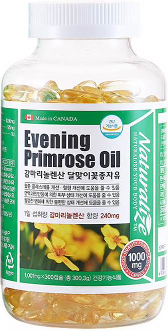 네추럴라이즈 감마리놀렌산 달맞이꽃 종자유, 300정, 1개