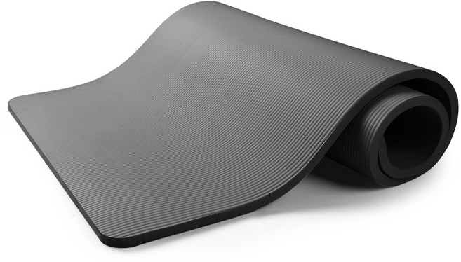 코멧 스포츠 와이드 NBR 요가매트 20mm, 차콜 그레이, 1개