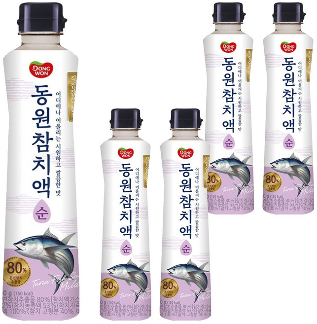 동원 참치액 순, 500g, 5개