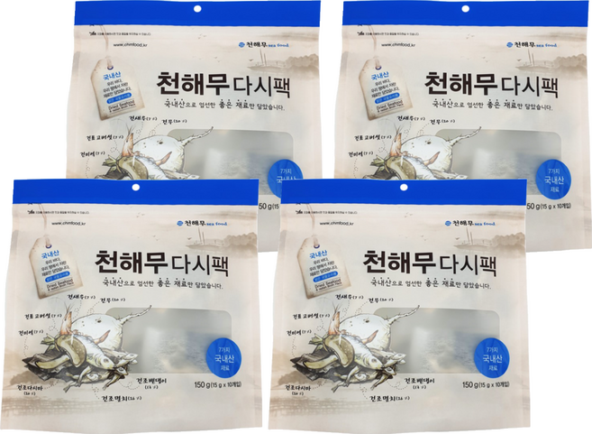 천해무 다시팩, 4개, 150g
