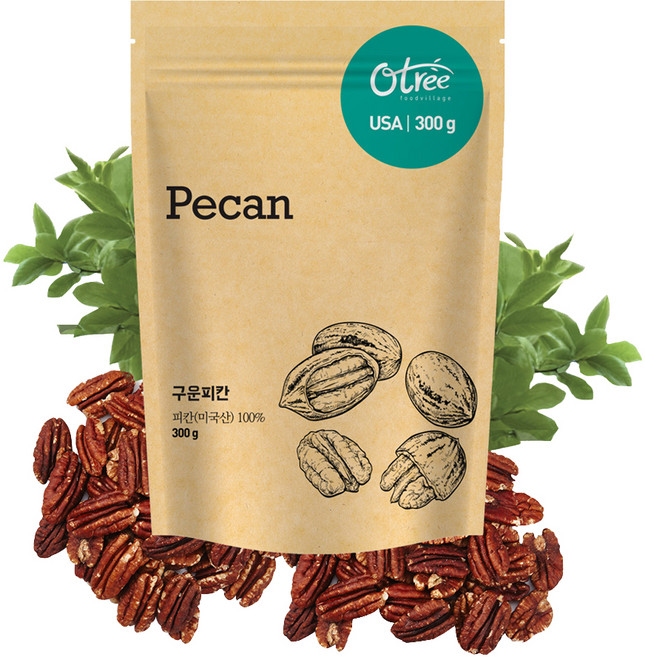 오트리 구운 피칸, 300g, 1개