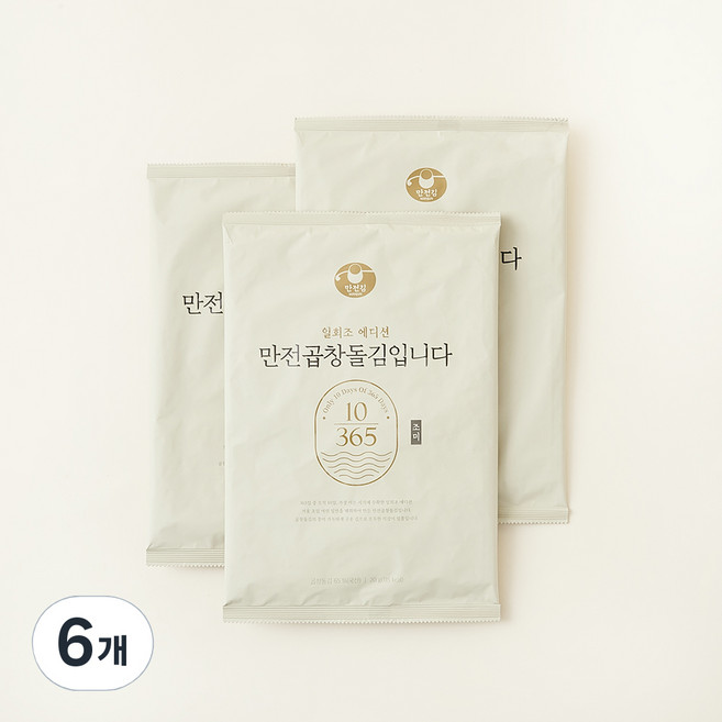 만전김 만전 곱창 돌김 입니다 조미, 20g, 6개