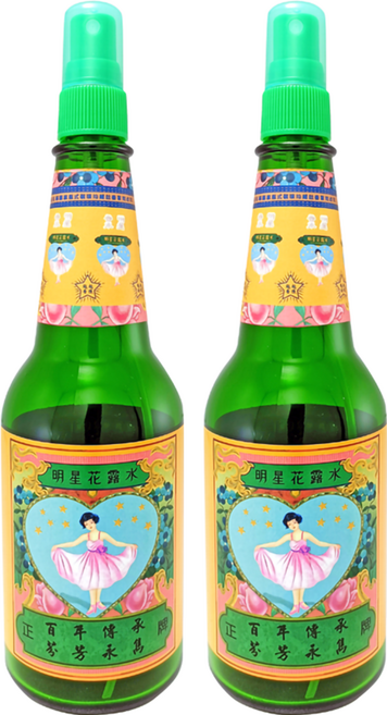 明星花露水 經典噴式 含70%食用級酒精, 310ml, 2瓶, 玫瑰 + 茉莉花