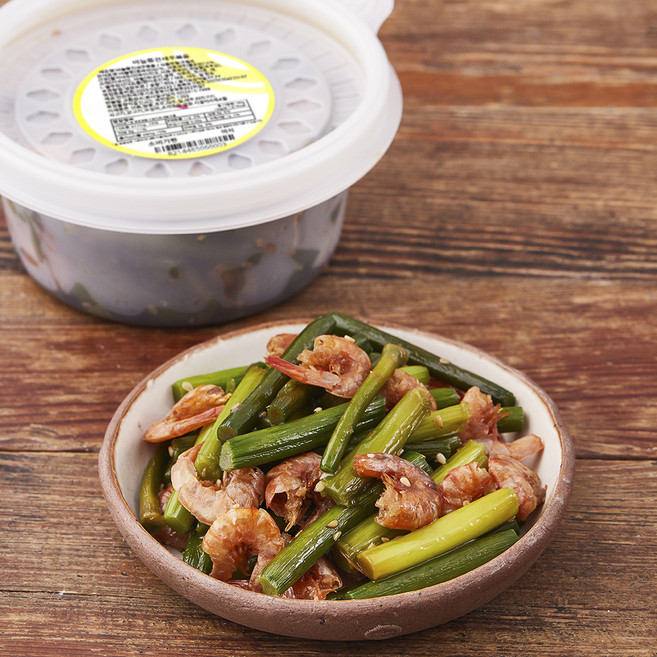 반찬천국 마늘쫑건새우볶음, 180g, 1개