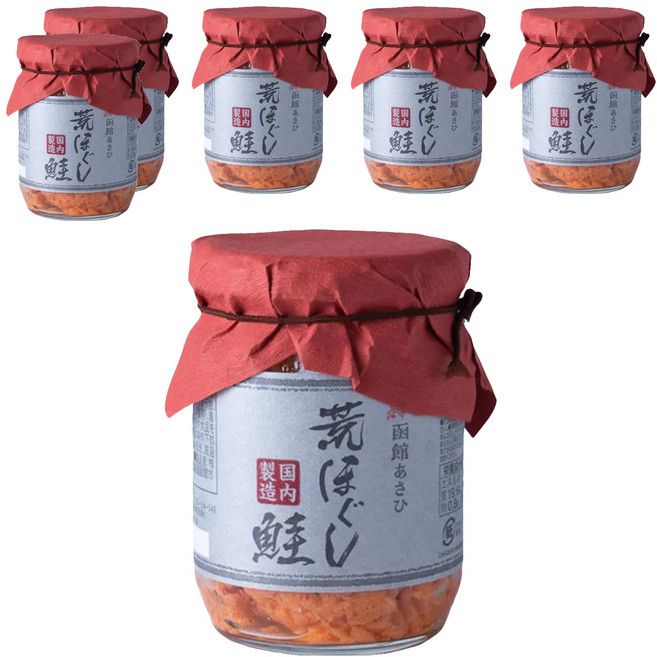 Hakodate Asahi 函館朝日 鮭魚鬆 荒鮭, 100g, 6罐