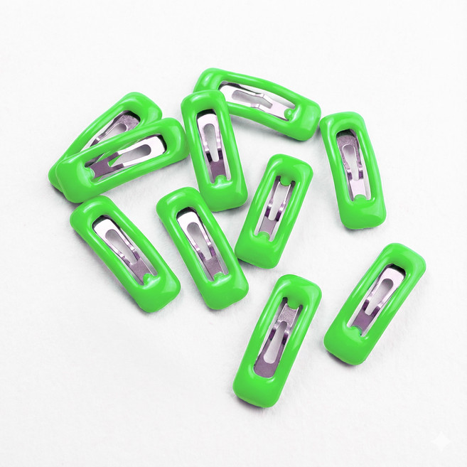 세이코코아 똑딱이형 강아지 핀, 초록, 10개