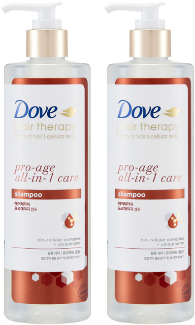 도브 프로에이지 샴푸, 380ml, 2개