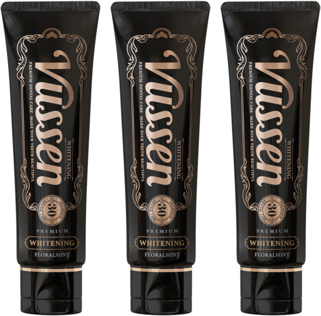 뷰센 30 치아 미백제 클로브민트향, 80g, 3개