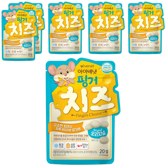 韓國 ivenet 手指起司, 20g, 起司口味, 6個