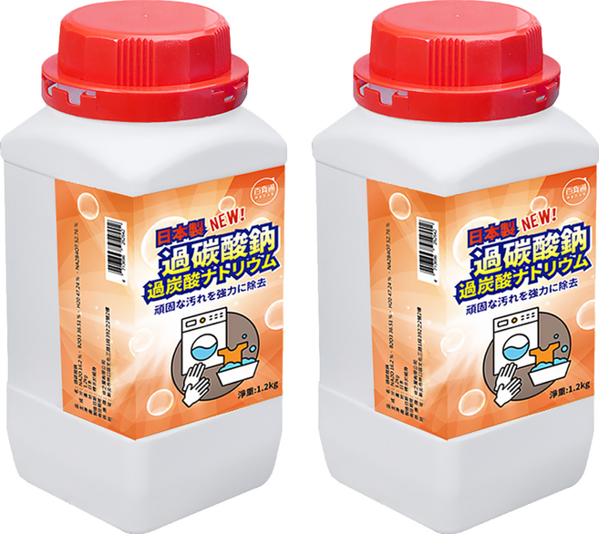 百貨通 過碳酸鈉去污粉 日本製, 2罐, 1.2kg